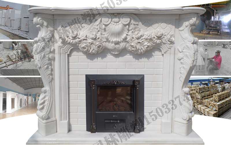 石雕壁爐架制作，石雕壁爐架制作流程，石雕壁爐架工廠