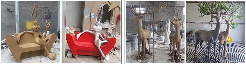 玻璃鋼雕塑制作流程，仿真景觀雕塑廠家