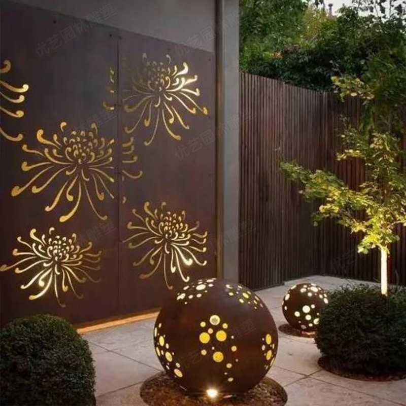 耐候鋼雕塑，景觀雕塑定制