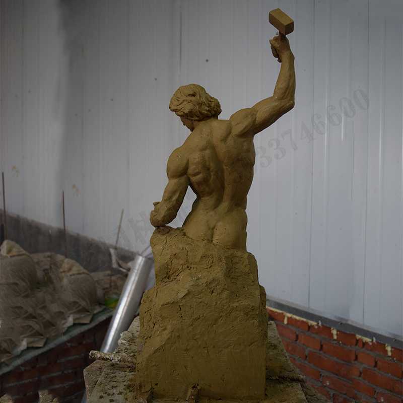 自我雕刻雕塑，雕刻自我雕塑，雕刻自己擺件